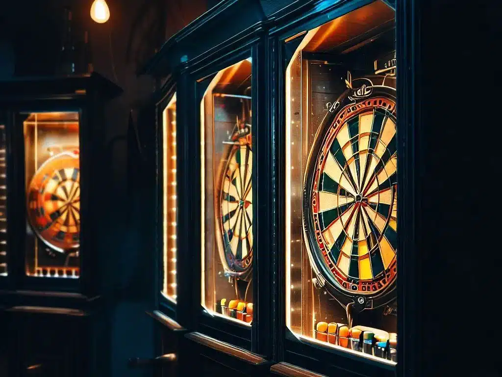 best dartboard cabinets