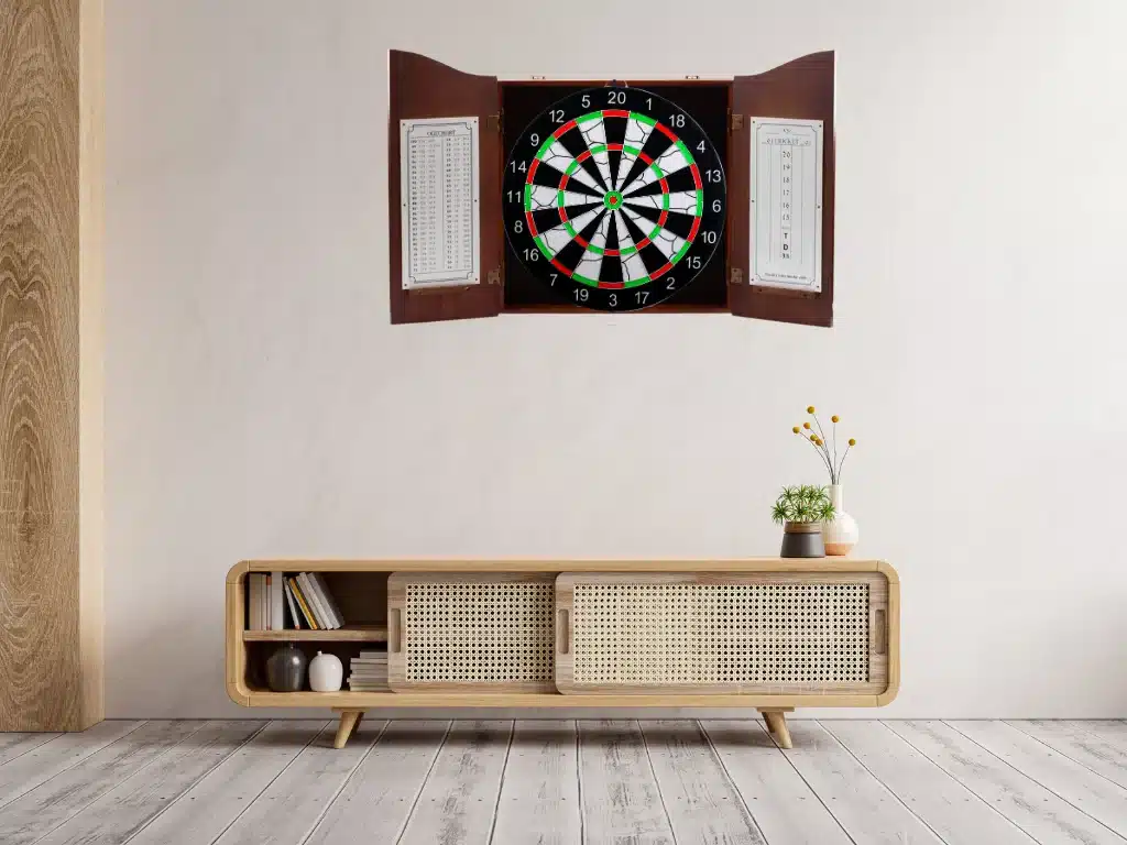 best dartboard cabinets