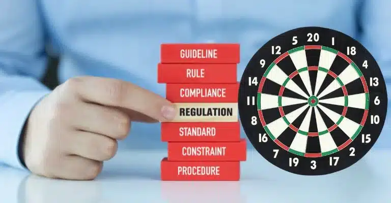 dart board regulations