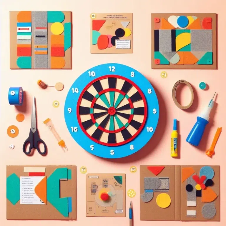 A picture with guide How to Make a Velcro Dart Board