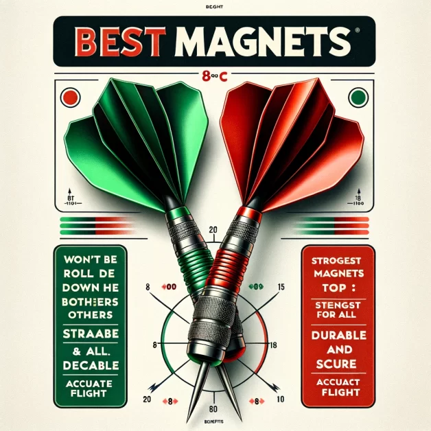 the two magnetic darts with the specified text and benefits is presented above.