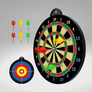 A cuku dubbed sided Magnetic Dart Board Set